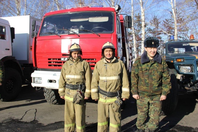 Потушили самолет